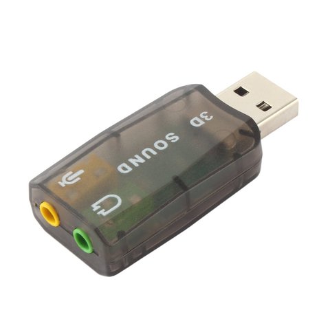 USB externe carte son adaptateur Audio 5.1 virtuel 3D USB à 3.5mm microphone haut-parleur casque Interface pour ordinateur portable adaptateur ► Photo 1/6