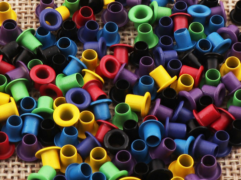 Œillets colorés en métal, bourse à trous ronds, couture de vêtements, chaussures, 500 pièces, eyelets-2mm ► Photo 1/6