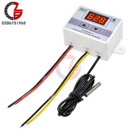 Thermostat numérique 12V 24V 110V 220V, régulateur de température, Thermostat, capteur de température pour Aquarium ► Photo 1/6
