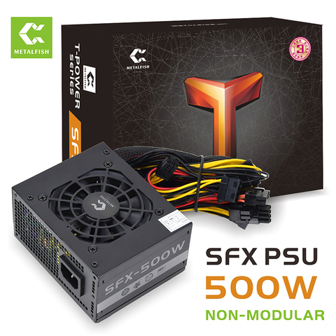 METALFISH SFX-500W NON modulaire SFX alimentation pour ordinateur Mini PC / HTPC ► Photo 1/6