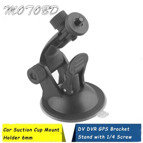 Support de ventouse de voiture, caméra de voiture DV DVR, support de tachygraphe avec vis Standard 1/4 6MM pour le sport DV DVR GPS ► Photo 1/6