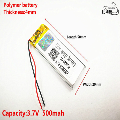 Taipower – batterie Lithium polymère 3.7V 402050 042050, 382250P, remplacement pour MP3 X19 500mAh ► Photo 1/4