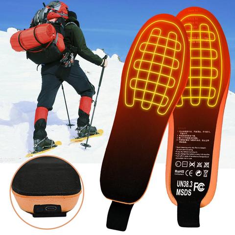 2022 hiver chaud thermique Rechargeable semelles chauffantes EVA électrique semelles chauffantes avec télécommande pour Camping randonnée ski ► Photo 1/6