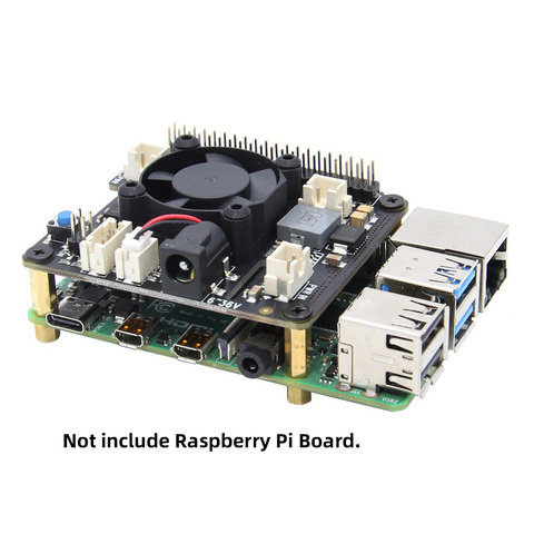 RasPi X710 – carte d'extension de gestion de l'alimentation, avec large tension d'entrée (6V ~ 36V), pour Raspberry Pi 4 modèle B / 3B + / 3B ► Photo 1/6