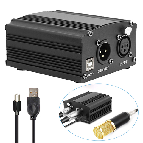 USB 48V alimentation fantôme pour bm 800 Microphone à condensateur bm800 karaoké Studio Microphone Xlr câble bm-800 alimentation fantôme carte son ► Photo 1/6