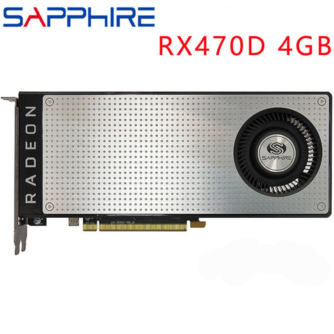 Saphir carte vidéo RX470 4GB 256Bit GDDR5 cartes graphiques pour AMD RX 400 série VGA cartes RX 470 DisplayPort 570 580 480 utilisé ► Photo 1/4