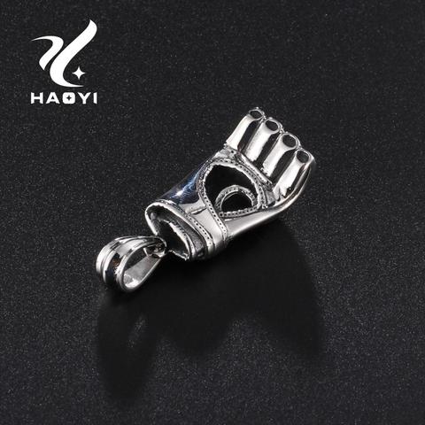 Gant de boxe tyrannique pour hommes, pendentif breloques, en acier inoxydable 316L, ne se dégrade pas et rouille ► Photo 1/6