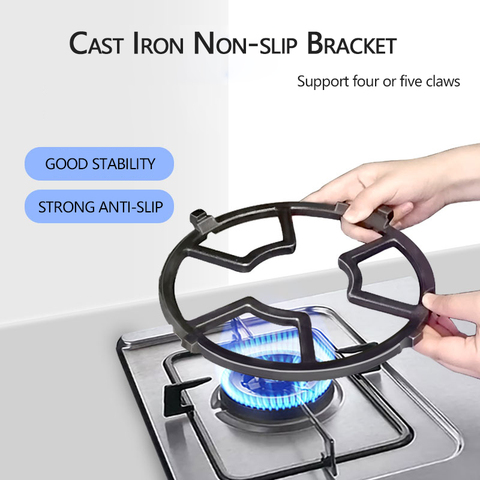 Ustensiles de cuisine accessoires universel en fonte Wok Pan Support Support Support pour brûleur cuisinière à gaz plaques de cuisson cuisinière maison cuisine outils ► Photo 1/6