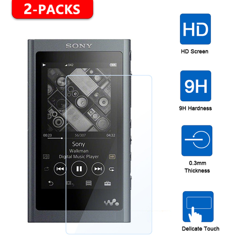 Protecteur d'écran en verre trempé, 2 pièces, pour Sony Walkman nw a55 a50 wm1z wm1a NW-A55 NW-A50 NW-WM1Z NW-WM1A lecteur MP3 ► Photo 1/6