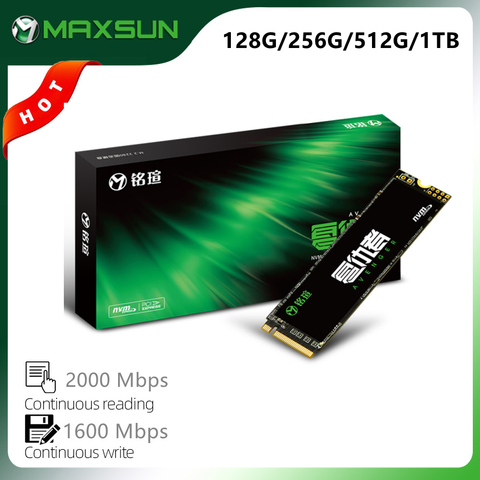 MAXSUN M.2 2280 SSD 120 GO 256 GO 512 GO à 1 TO 3D NAND Flash Interne Disques SSD Gen3 x 4 M.2 ordinateur portable bureau Stockage Interne ► Photo 1/6