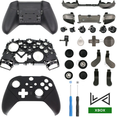 Étui de protection pour manette Xbox One Elite série 2, boîtier métallique, poignées, boutons analogiques, câble de chargement, sac de transport ► Photo 1/6