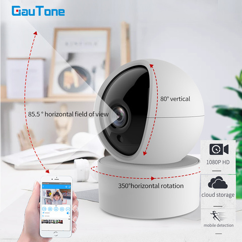 GauTone – caméra de Surveillance IP WiFi 1080P, babyphone vidéo, alerte d'activité, Vision nocturne, pour Tuya Smart Life, PG107 PG103 ► Photo 1/6