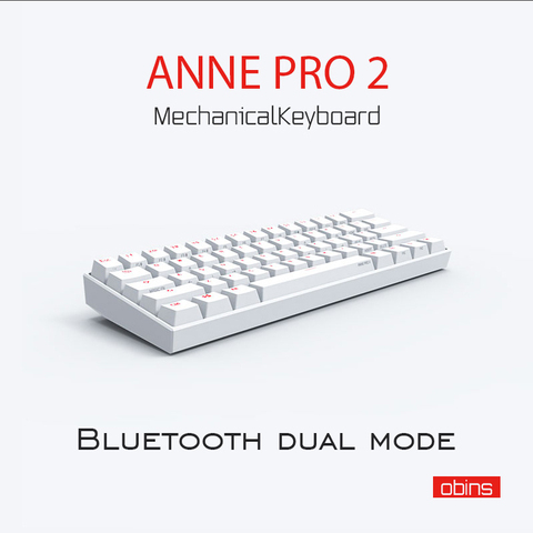Mini clavier de jeu mécanique Anne Pro 2, sans fil, Bluetooth 60%, 61 touches, interrupteur bleu Gateron, Portable, détachable, rvb, 5.0 ► Photo 1/6