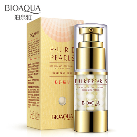 BIOAQUA Perles crème pour les yeux Anti-Vieillissement Anti Poches Eye Care crème essentielle Pour Remover Foncé Cercle Blanchiment Raffermissant Soins de La Peau ► Photo 1/5