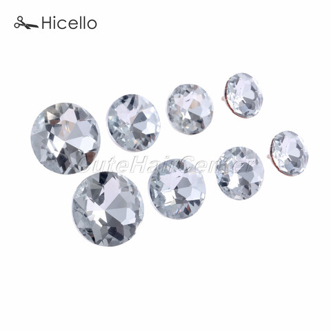 10 clous en cristal bouton en verre pour rembourrage diamant punaises épingles nœud 14mm/16mm/18mm/22mm couture meubles décoration Hicello ► Photo 1/6