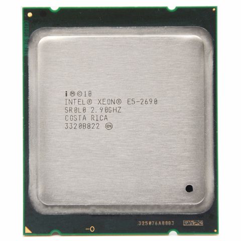 Processeur Intel Xeon E5-2690 E5 2690 e52690, 8 cœurs 2.9G C2 LGA2011, processeur de bureau, adapté à la carte mère X79 ► Photo 1/2