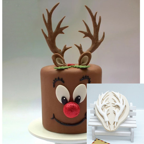 Luyou – moule à gâteau en silicone en dentelle de cerf, outils de décoration de gâteaux, fondant chocolat, 1 pièces, FM1913 ► Photo 1/6