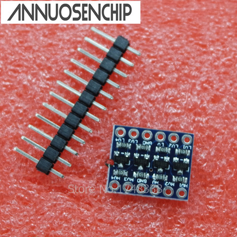 Convertisseur de niveau logique IIC I2C, Module de carte bidirectionnel 5V 3.3V DC pour Arduino avec broches 10 pièces ► Photo 1/6