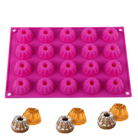 1pc 20 cavité Silicone chocolat moule 3D Mini mousseline de soie pouding Fondant gâteau moule bricolage cuisson pâtisserie outils ► Photo 1/6