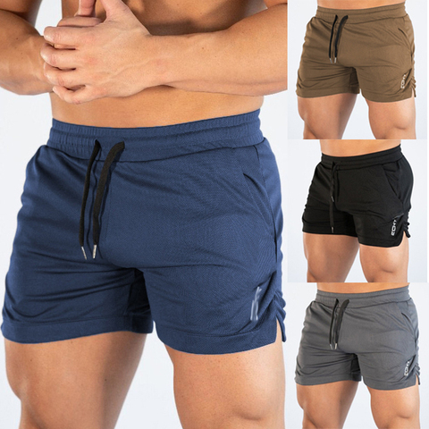 Shorts de course pour hommes Shorts d'entraînement entraînement musculation sport hommes vêtements de sport hommes Fitness Jogging Shorts d'entraînement 7 ► Photo 1/6