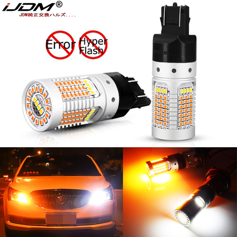 IJDM – ampoule LED pour clignotant/DRL de voiture, T20 7443 W21/5W 1157 BAY15D P21/5W T25 3157 P27/7W, sans Hyper Flash ► Photo 1/6
