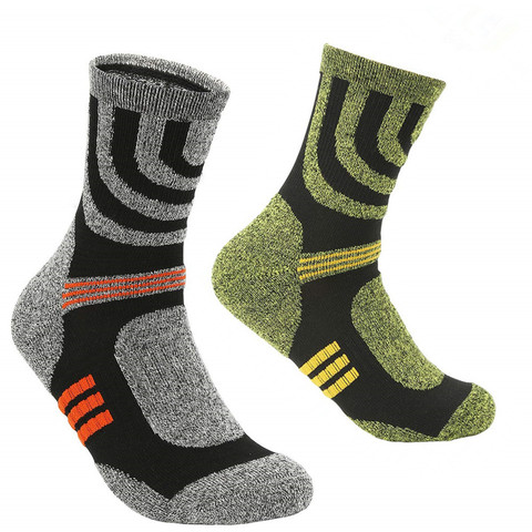 Chaussettes d'hiver pour hommes, pour randonnée, course, course, course, course à pied, coussin en Terry, Anti-cloques, chaudes, pour Sports en plein air, course à pied, vélo, Camping ► Photo 1/6