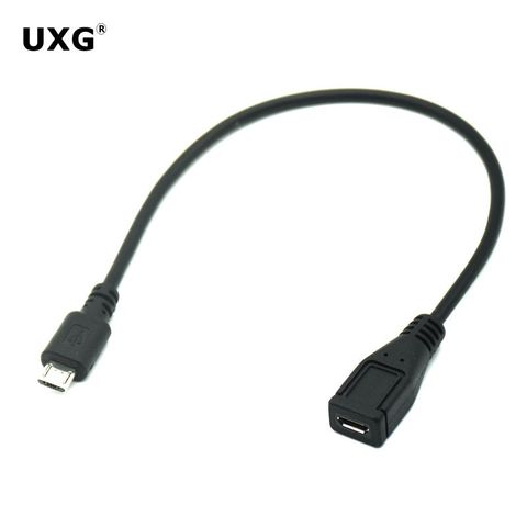 10cm 30cm 1m 3m 5m M/F pour Micro USB 2.0 Type B mâle à femelle Extension otg câble fil Extender charge OTG câble cordon ► Photo 1/3