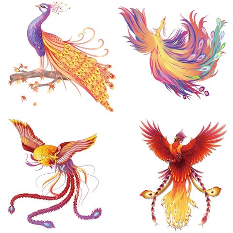 Appliques sur vêtements oiseau divin Phoenix vêtements thermoadhésifs fer sur patchs transferts autocollants de transfert de chaleur patch personnalisé ► Photo 1/6