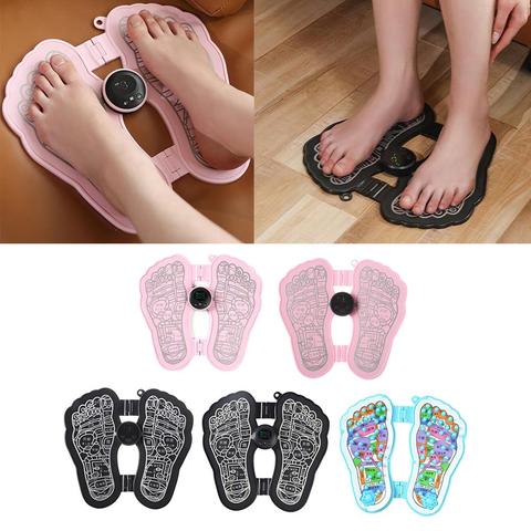 Stimulateur de pied masseur pliant Portable électrique pied tapis de Massage Muscle Relax pied masseur coussin pied soulagement de la douleur Relaxation ► Photo 1/6