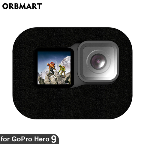 Pare-brise pour GoPro Hero 9 noir pare-brise vent mousse couverture éponge réduction du bruit étui coupe-vent Go Pro 9 GoPro9 accessoires ► Photo 1/6