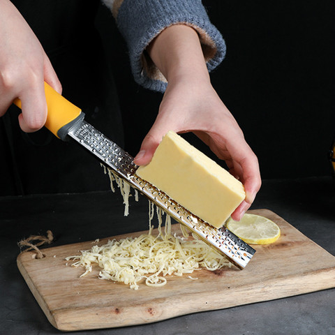 Râpe à citron en acier inoxydable, couteau à essuyer, fromage, chocolat, couteau de rasage, gadgets de cuisine ► Photo 1/5