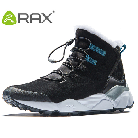 RAX chaussures de randonnée pour hommes dernière botte de neige anti-dérapant doublure en peluche mi-haute Style classique bottes de randonnée pour hommes professionnels ► Photo 1/6