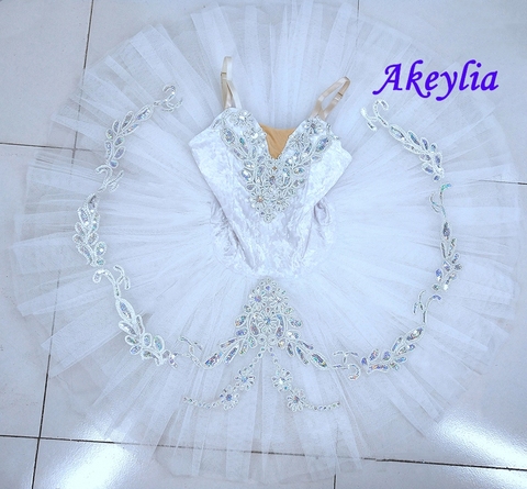 Tutu de ballet professionnel White SWAN LAKE pour filles, costume de ballerine pour petite fille, déguisement de danse pour fête contemporaine ► Photo 1/2