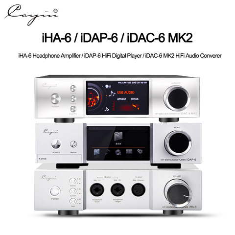 Cayin iHA6 iDAP6 iDAC6 MKii décodeur Audio complet équilibré casque de bureau HIFI amplificateur de Tube ampères boîtier en aluminium Quloos 666 ensemble ► Photo 1/6