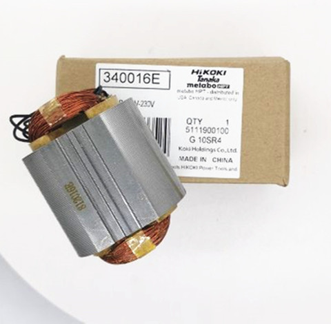 STATOR authentique 220V-230V pour Hitachi HIKOKI 340016E 340016F G12SA G13SR4 G12SR4 G10SR4, pièces de broyeur ► Photo 1/2