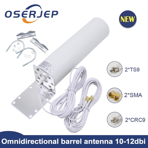 4G LTE antenne CRC9 SMA TS9 12dBi Omni antenne 2.3 ghz extérieur plafond 5m câble 2.4GHz pour Huawei B315 E8372 E3372 ZTE routeur ► Photo 1/2