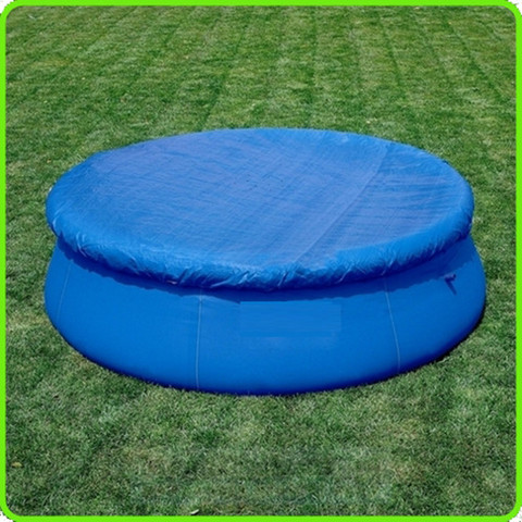 Couverture de piscine ronde en tissu bleu, 183CM, tapis de jardin familial, anti-poussière, imperméable, résistant aux UV, accessoires pour la maison ► Photo 1/6