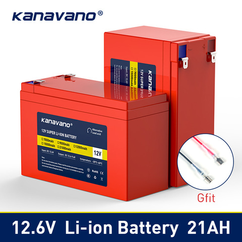 12V 7Ah 9Ah 12Ah 15Ah 21Ah lithium li-ion batterie rechargeable pour enfants voitures électriques jouet pulvérisateur échelle contrôle d'accès ► Photo 1/6