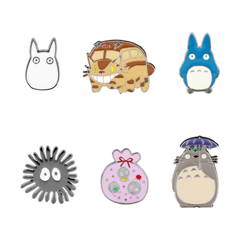 Dongsheng – sac à dos en forme d'épingles en métal, bijoux de dessin animé, broches Tonari no mon voisin, broches Totoro, sac à revers, Badge cadeau ► Photo 1/6