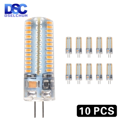 10 pcs/lot G4 LED ampoule AC DC 12V 220V 1w 2w 3w 4w 5w remplacer halogène lampe lumière 360 degrés projecteur lustre éclairage ► Photo 1/6