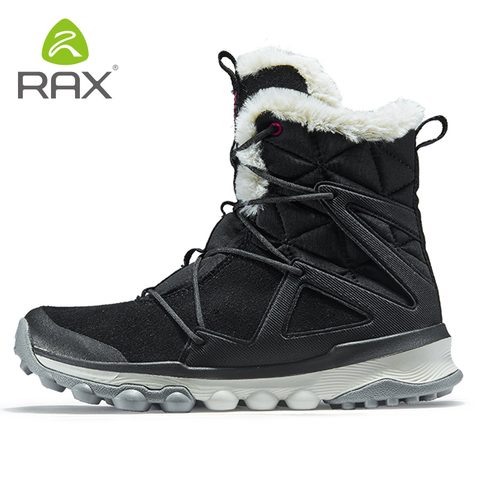 RAX – chaussures de randonnée pour hommes, bottes de neige antidérapantes, doublure en peluche, mi-haute, Style classique, pour professionnels ► Photo 1/6