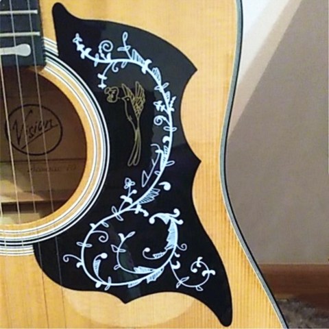 1pc Folk guitare acoustique pickguard haute qualité auto-adhésif Pick Guard autocollant pour accessoires de guitare acoustique ► Photo 1/6