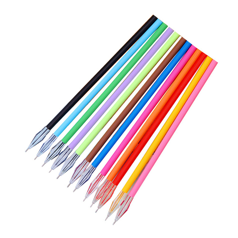 12 pièces tête de diamant usine directe papeterie créative bonbons-couleur Gel stylo recharges pour le noyau 0.38mm 12 couleur ► Photo 1/5