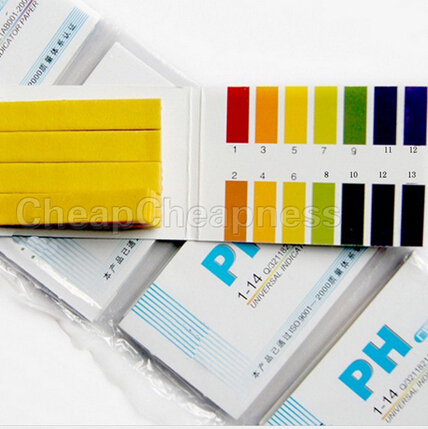 HHHundred CHAUD! 1 pièces 031N 358A 80 bandes gamme complète pH acide alcalin 1-14 Test papier eau Litmus Kit de Test ► Photo 1/2