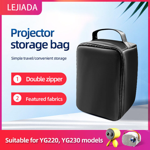 LEJIADA – sac de transport de projecteur pour Mini boîte de rangement de protection Portable, sac de voyage d'accessoires ► Photo 1/6