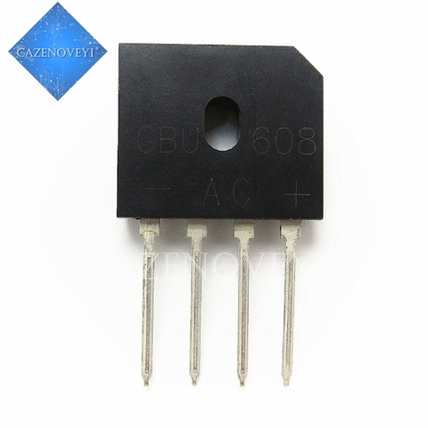 5pcs/lot GBU608 GBU 608 ZIP-4 6A 800V Bridge Rectifier In Stock ► Photo 1/1