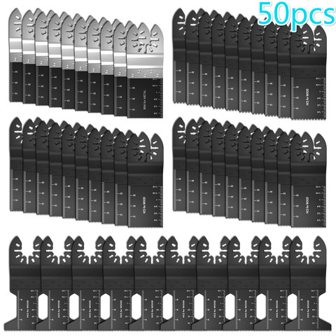 Lames de scie de précision, bi-métal, lame oscillante, outil multifonctionnel de coupe du bois, outil de coupe, modèle 50pcs ► Photo 1/6