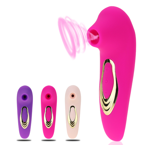 Vibrateur de succion pour femmes, Rechargeable, stimulateur d'aspiration des tétons, 10 Modes, jouets sexuels imperméables pour adultes, masseur clitoridien ► Photo 1/6