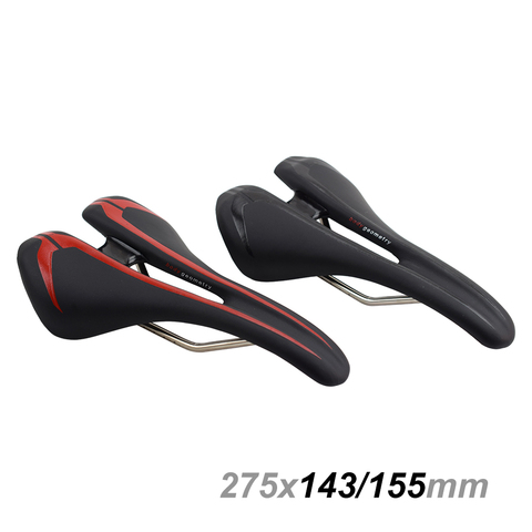 Selle de vélo de montagne en cuir PU, en titane, confortable, pièce de rechange pour vtt, XC ► Photo 1/6