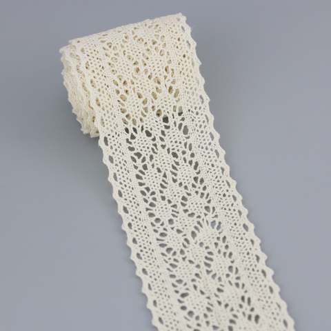 (5 mètres/rouleau) coton blanc brodé dentelle Net rubans bordure de tissu bricolage couture artisanat matériaux ► Photo 1/6